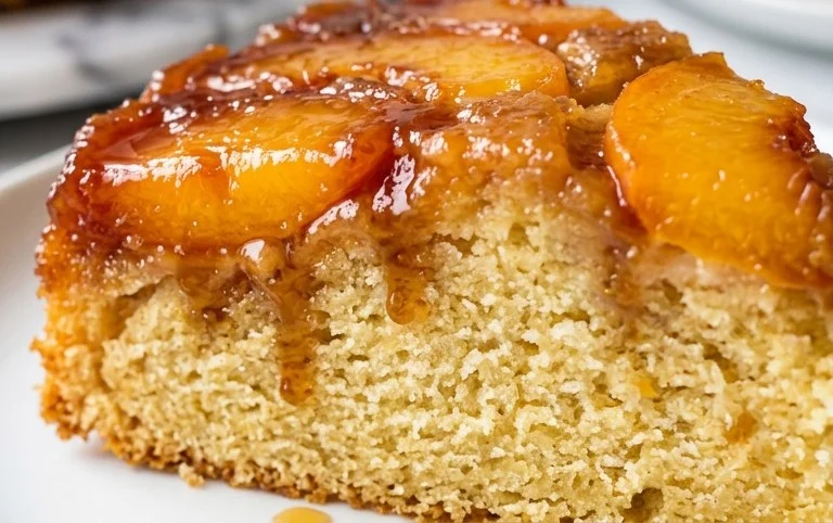 Bourbon Extract Peach Upside-Down Cake