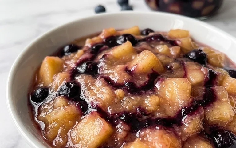 Blaubeer Vanille Apfelmus Rezept: Sommerlich & Einfach