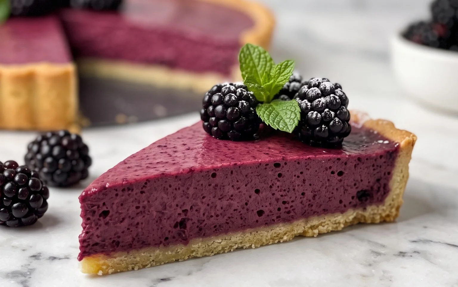 Brombeer Mousse Tarte: Sommerlicher Genuss