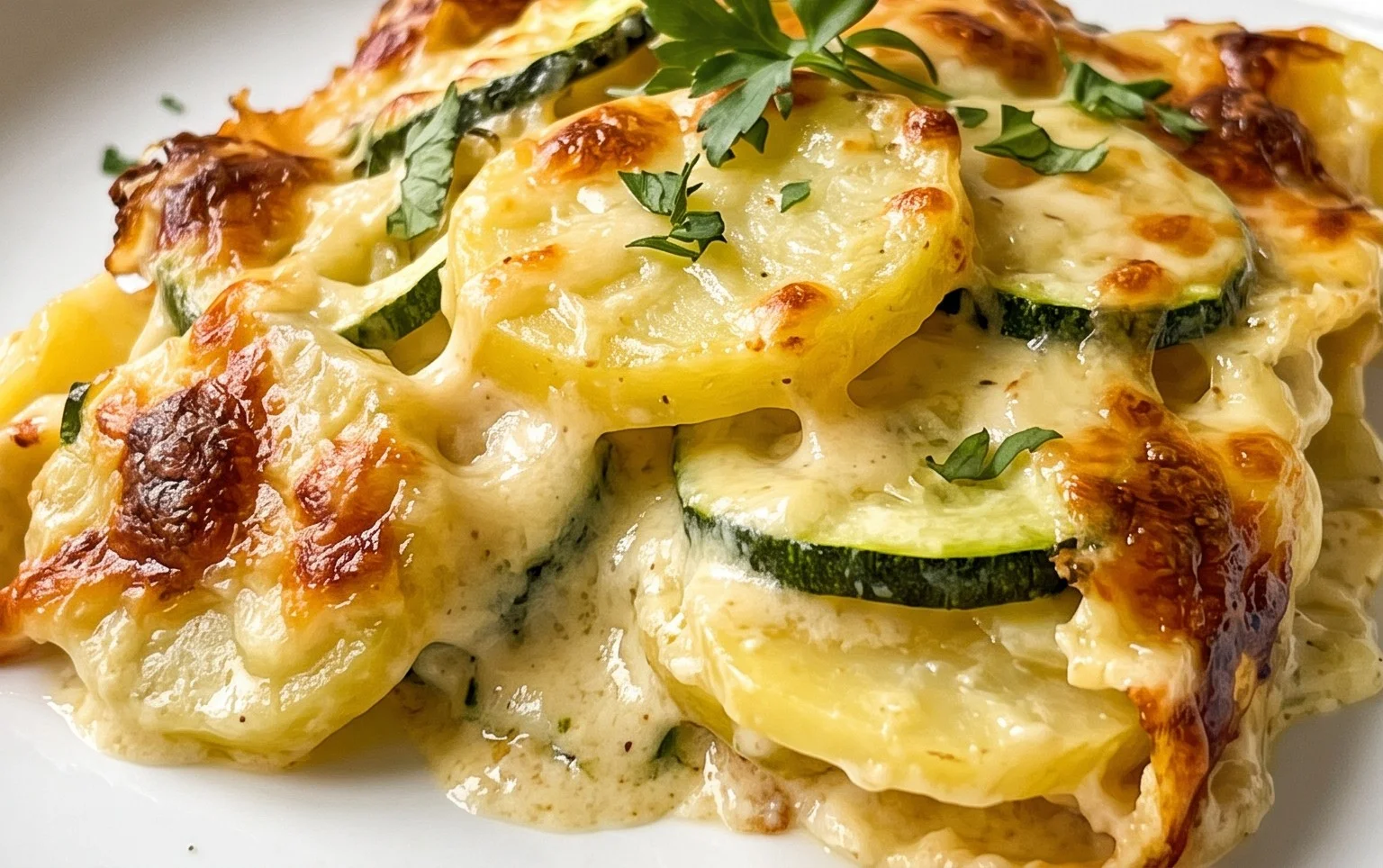 Kartoffel-Zucchini-Auflauf – so cremig & lecker